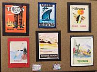 Paintings produced by group members for the January Theme of the Month - Vintage Travel Posters 🎨